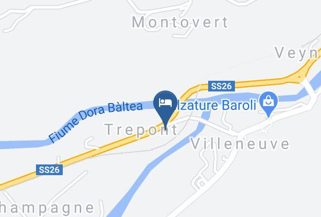 Aosta - Hotel Des Roses Maps