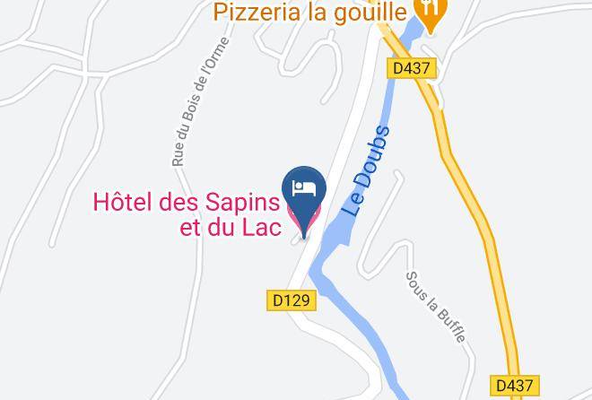Doubs - Hotel Des Sapins Et Du Lac Maps