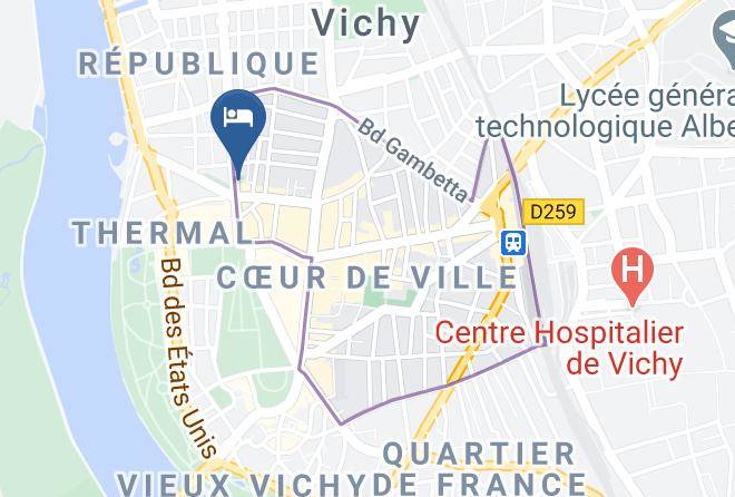 Allier - Hotel Des Thermes Callou Maps