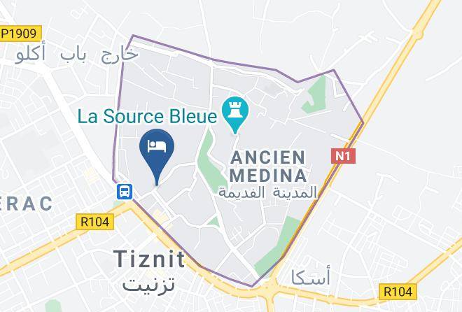 Tiznit - Hotel Des Touristes Maps
