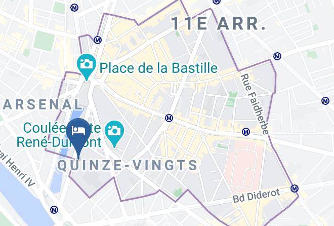 Paris - Hotel Des Trois Gares Maps