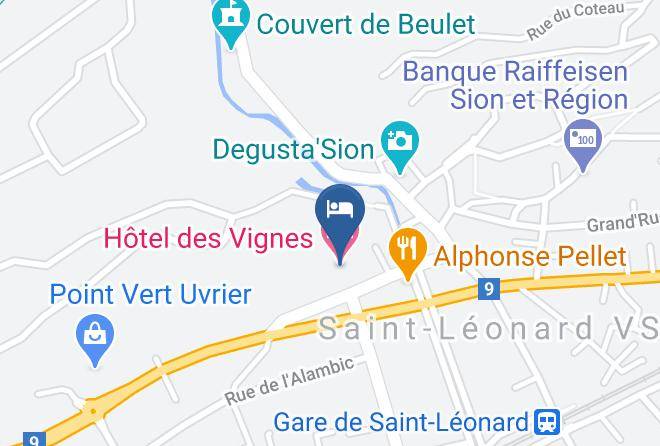 Sion - Hotel Des Vignes Maps