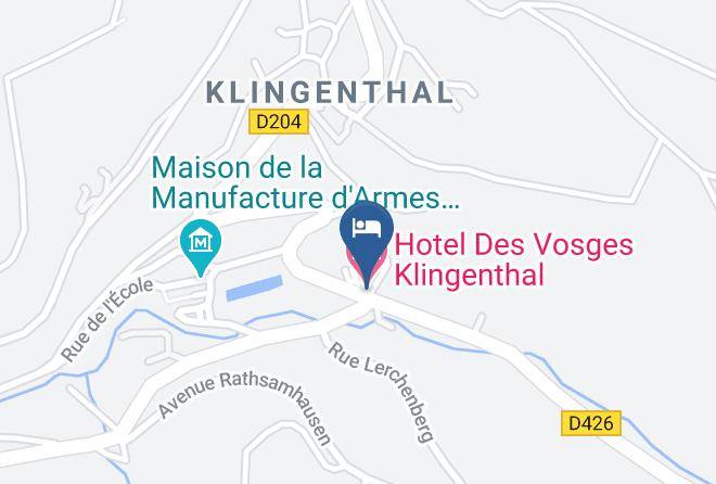 Bas Rhin - Hotel Des Vosges Klingenthal Maps