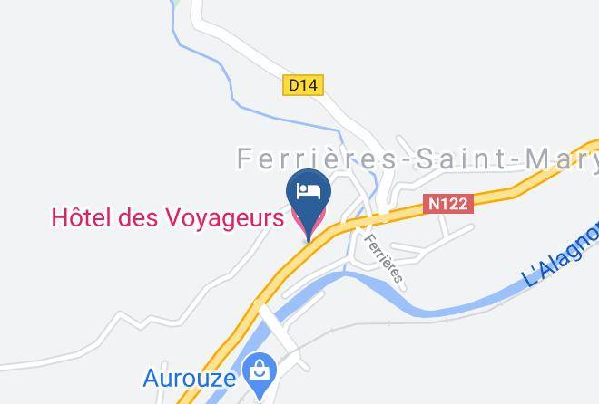 Cantal - Hotel Des Voyageurs Maps