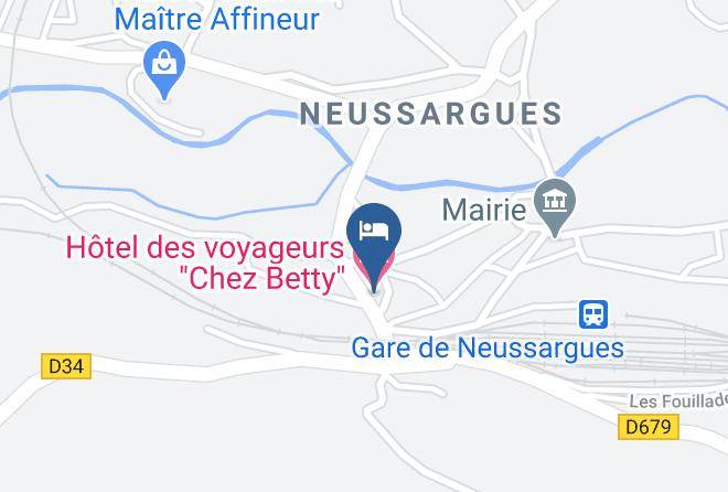 Hotel Des Voyageurs Chez Betty Map