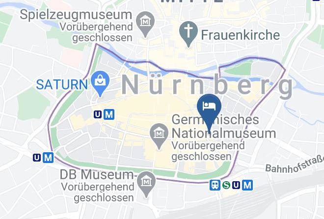 Nuremberg - Hotel Deutscher Kaiser Maps