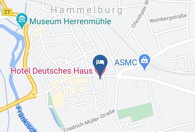 Bad Kissingen - Hotel Deutsches Haus Maps