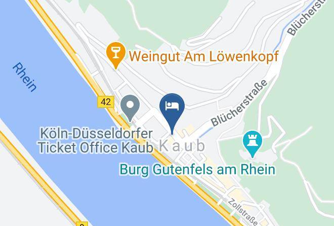 Rhein Lahn Kreis - Hotel Deutsches Haus Kaub Am Rhein Maps