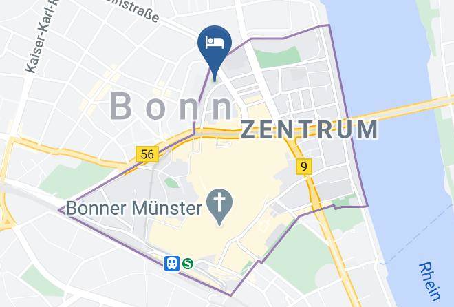 Bonn - Hotel Deutsches Haus Maps