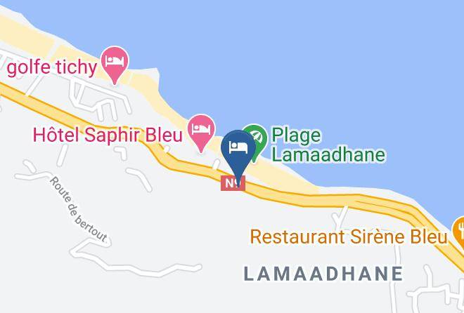 Bejaia - Hotel Deux Rochers Maps
