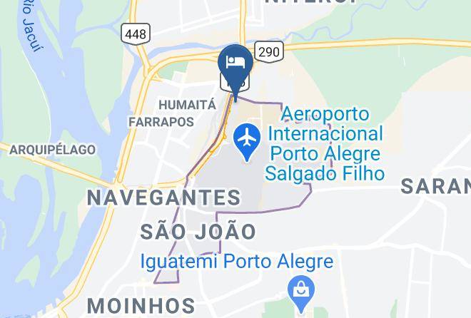 Hotel Deville Prime Porto Alegre Map