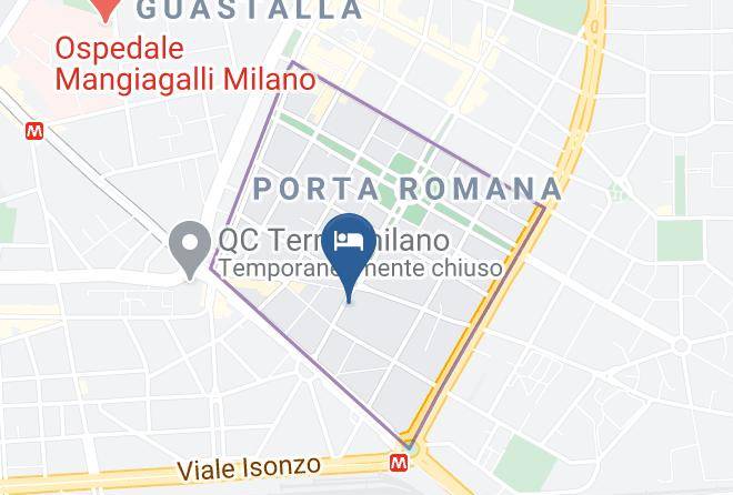 Milan - Hotel Di Porta Romana Maps