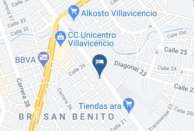Villavicencio - Hotel Diamante Blue Maps