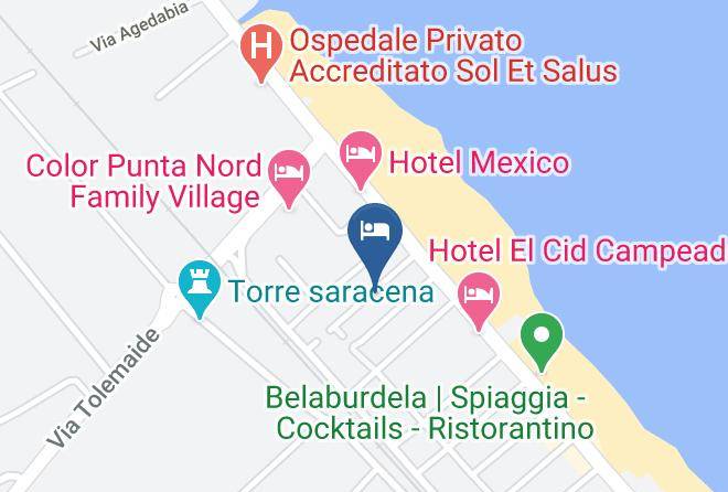 Rimini - Hotel Diamante Maps