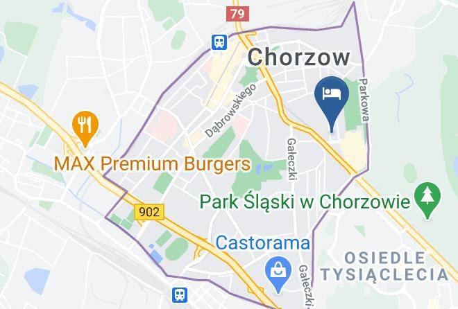 Chorzow - Hotel Diament Arsenal Palace Katowice Chorzow Maps