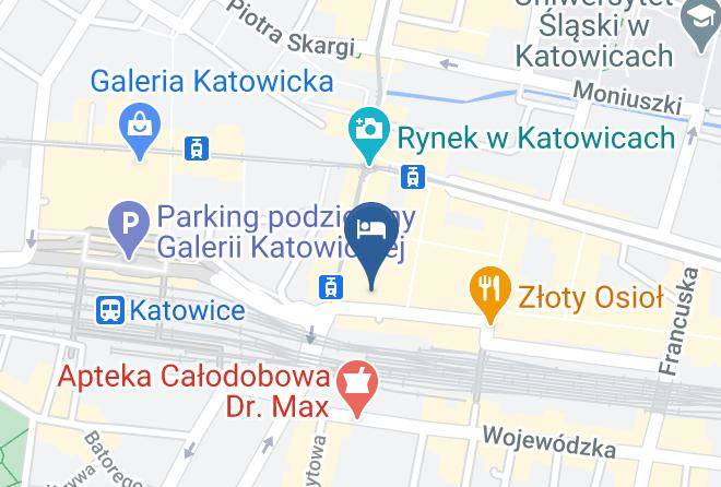 Hotel Diament Plaza Katowice Map