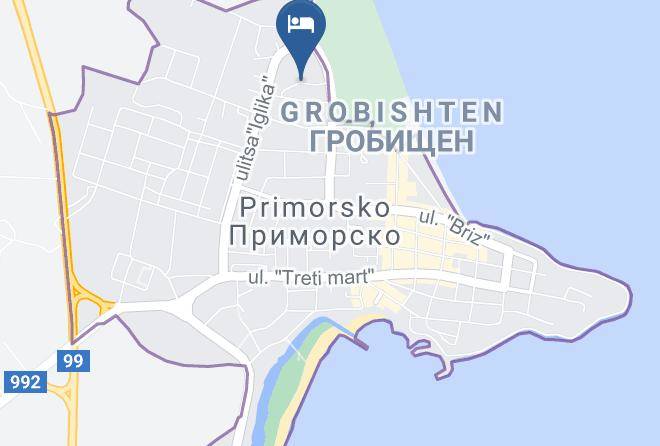Primorsko - Hotel Diamond Maps