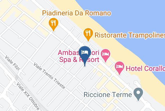 Rimini - Hotel Diamond Riccione Maps