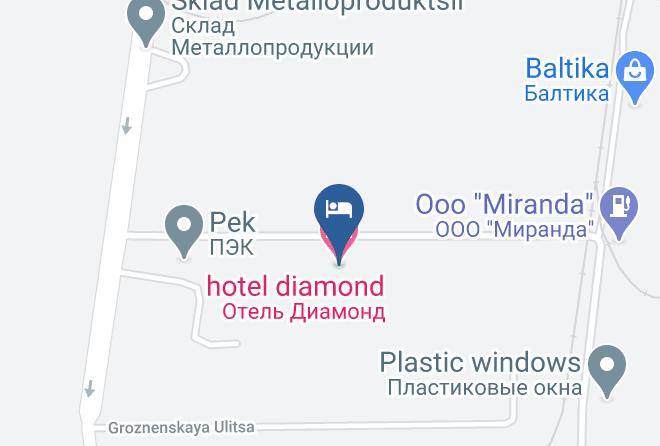 Hotel Diamond Map