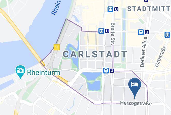 Dusseldorf - Hotel Diana Maps