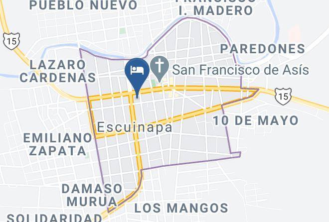 Escuinapa Municipality - Hotel Diana Maps
