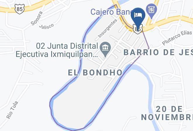 Ixmiquilpan - Hotel Diana Maps