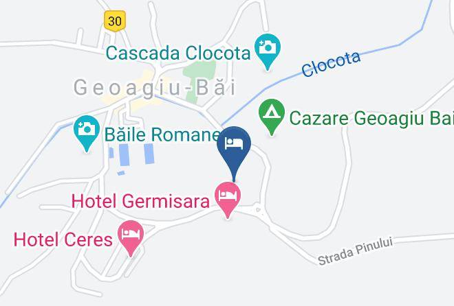 Geoagiu - Hotel Diana Maps