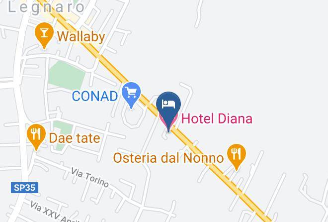 Padua - Hotel Diana Maps