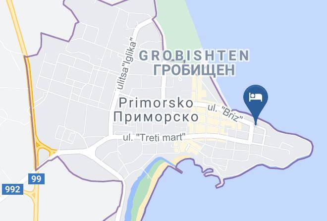 Primorsko - Hotel Diana Maps