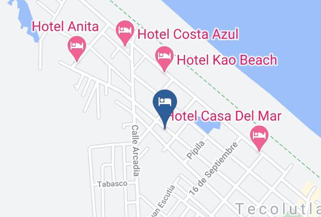 Tecolutla - Hotel Dianis Maps