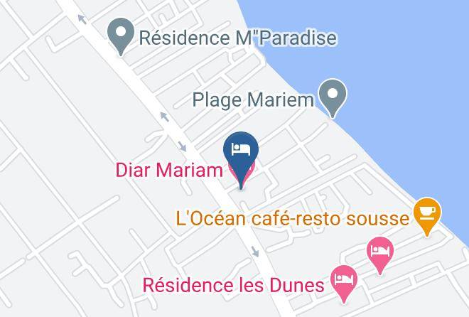 Tunisia - Diar Mariam Hotel Maps
