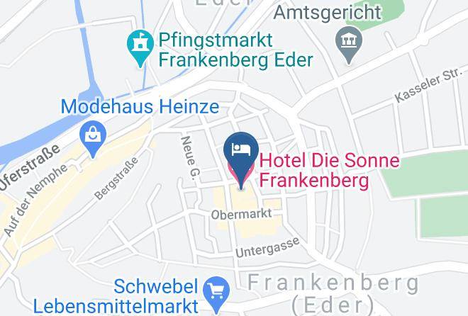 Waldeck Frankenberg - Hotel Die Sonne Frankenberg Maps