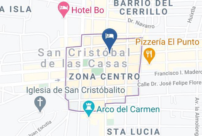 San Cristobal De Las Casas - Hotel Diego De Mazariegos Maps