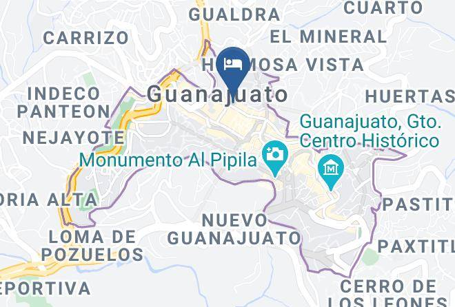 Guanajuato City Centre - Hotel Diego Rivera Maps