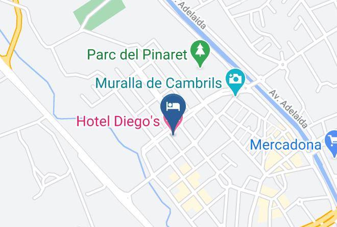 Tarragona - Hotel Diego's Maps