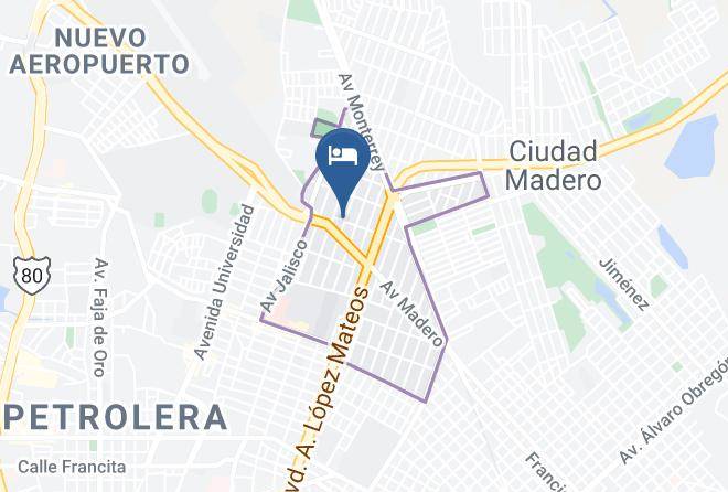 Ciudad Madero - Hotel Diez Maps
