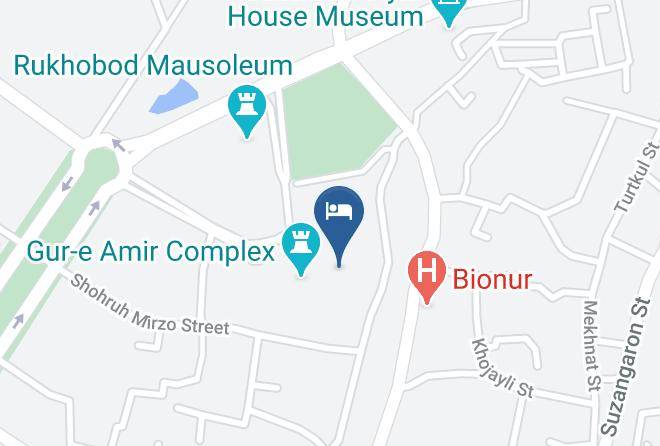 Samarqand - Hotel Dilshoda Maps