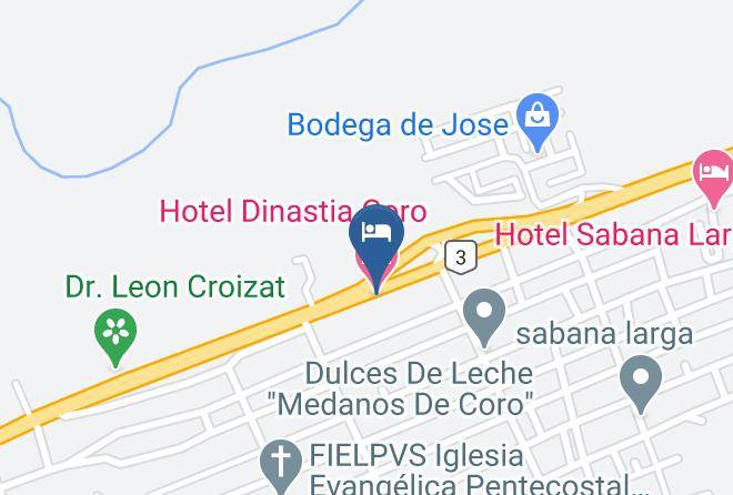 Hotel Dinastia Coro Map - Falcon - Colina