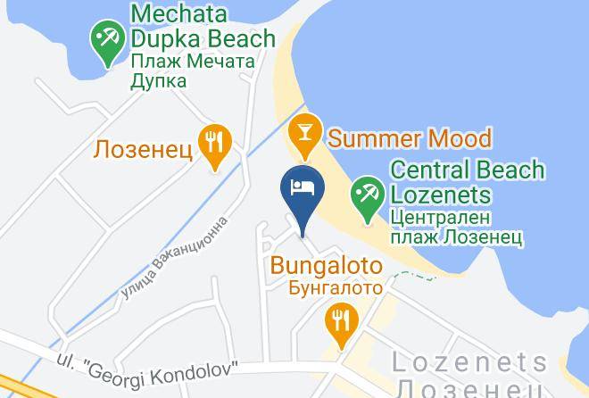 Tsarevo - Hotel Dion Maps