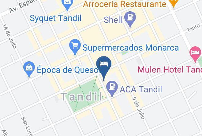 Tandil Partido - Hotel Dior Maps
