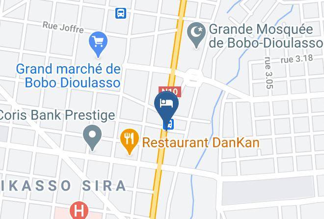 Houet - Hotel Dioulassoba Maps