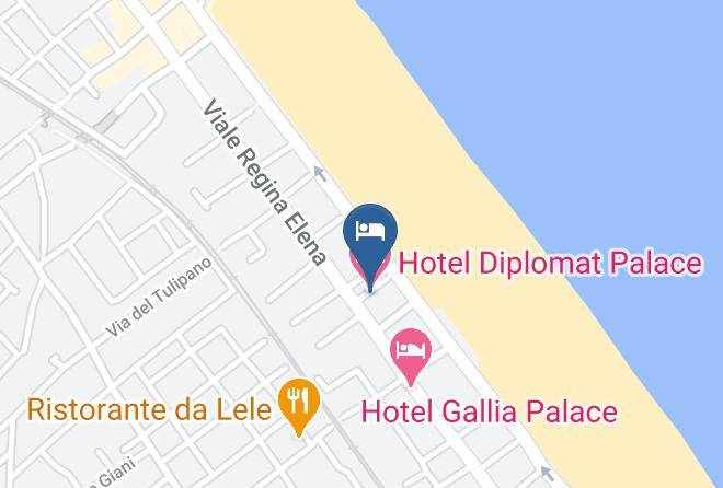 Rimini - Hotel Diplomat Palace Maps