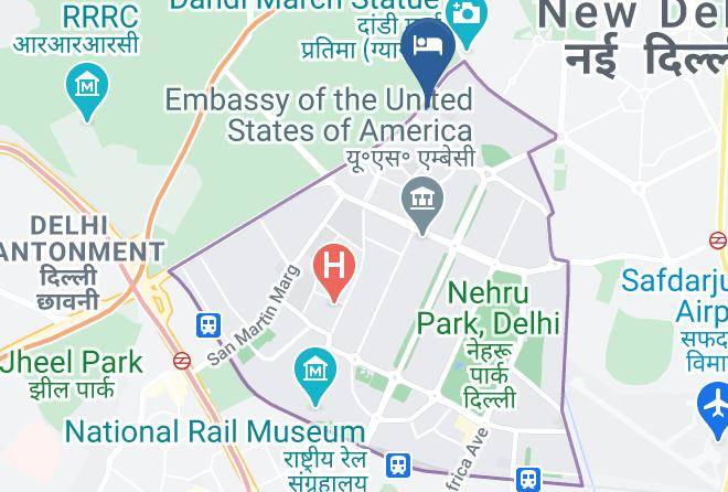 Chanakyapuri - Hotel Diplomat Maps