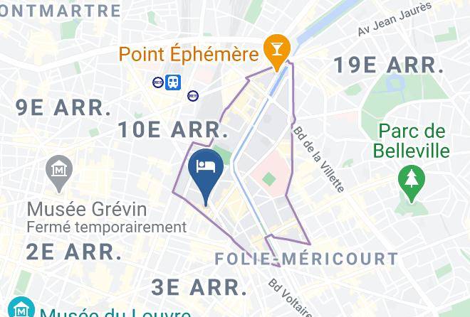 Paris - Hotel District Republique Maps