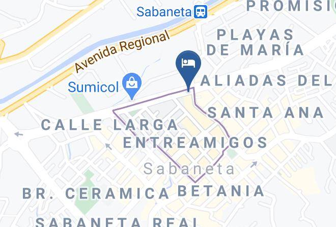 Sabaneta - Hotel Distrito 21 Maps