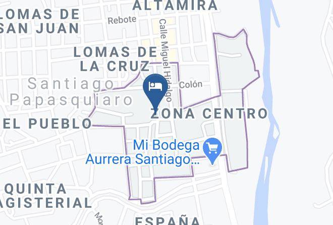 Santiago Papasquiaro - Hotel Division Del Norte Maps