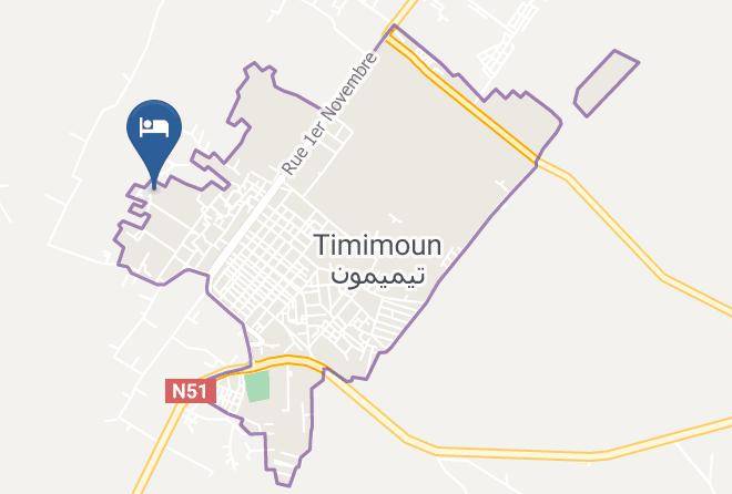 Adrar - Hotel Djenane Malek Maps