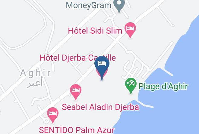 Hotel Djerba Castille Map - Tunisia - Djerba