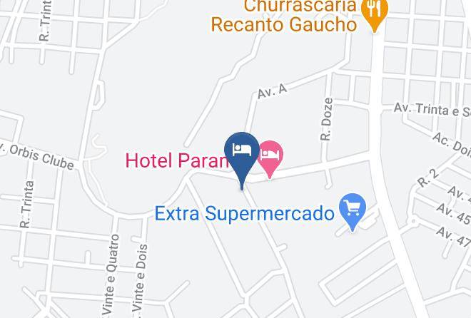 Guaira - Hotel Do Lago Maps