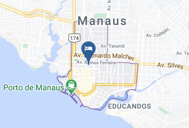 Manaus - Hotel Do Largo Maps